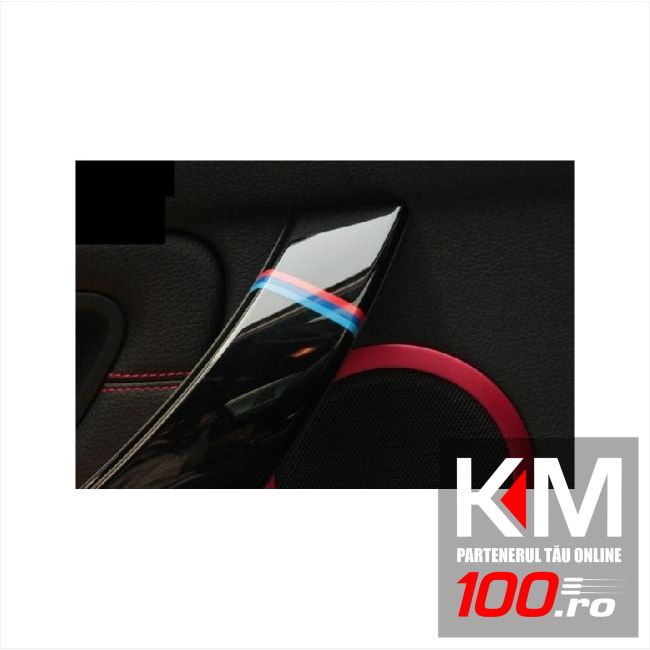 Sticker auto model BMW M Flag - maner (3 buc - 30cm x 0,5cm)