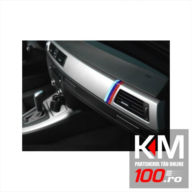 Sticker auto model BMW M Flag (3 buc - 35cm x 1 cm)