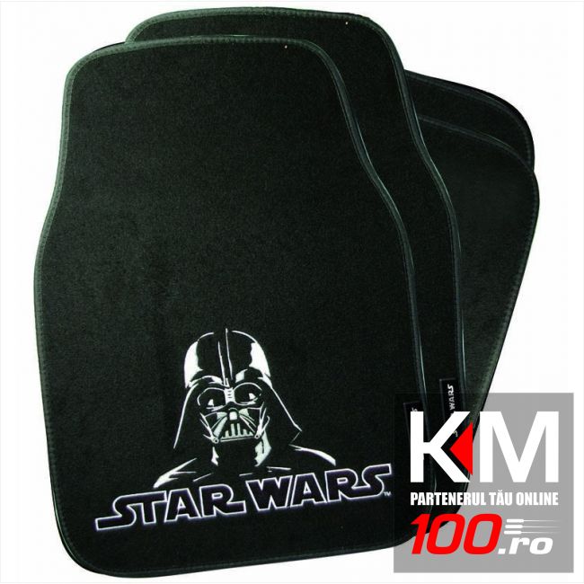 Set covorase auto din mocheta personalizate Star Wars universale, 4 buc.