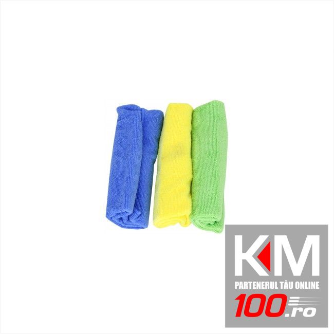 Set 3 lavete cu microfibre Mr. Kleen pentru curatat si spalat orice suprafata 40x30 cm