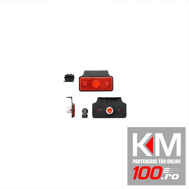 Lampa gabarit auto 12/24V dreptunghiulara Rosie, cu suport bec, 110x45mm, cu suport fixare, 1 buc.