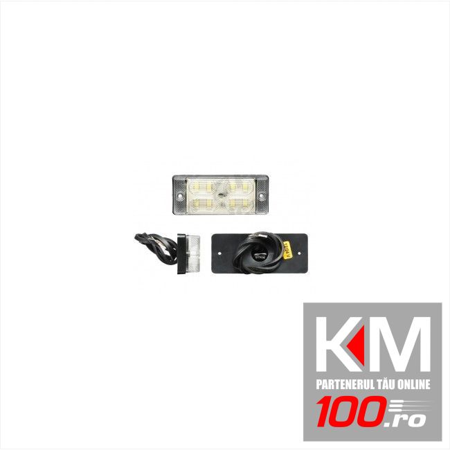 Lampa auto pentru mers inapoi alba cu leduri 12/24V , 108x46x25mm , 1 buc.