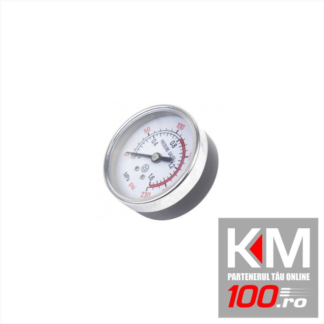 Manometru aer Carpoint 1/2 , ceas de 50mm , 0-1.6 MPa / 0-230PSI