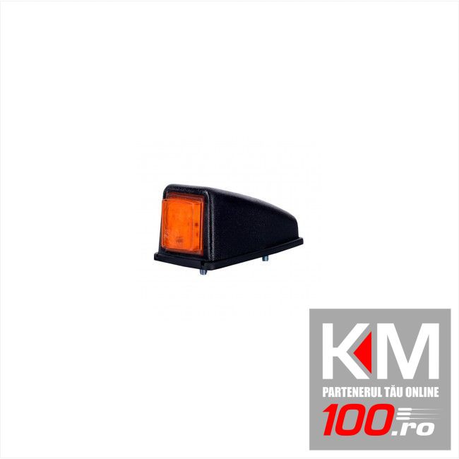 Lampa gabarit auto 12/24V cu LED, culoare Galbena , 52x47x102mm, fixare cu suruburi