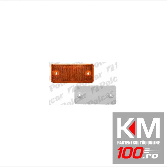 Catadioptru reflectorizant orange universal partea dreapta/stanga , 89x40x6mm , dreptunghiular , 1 buc.