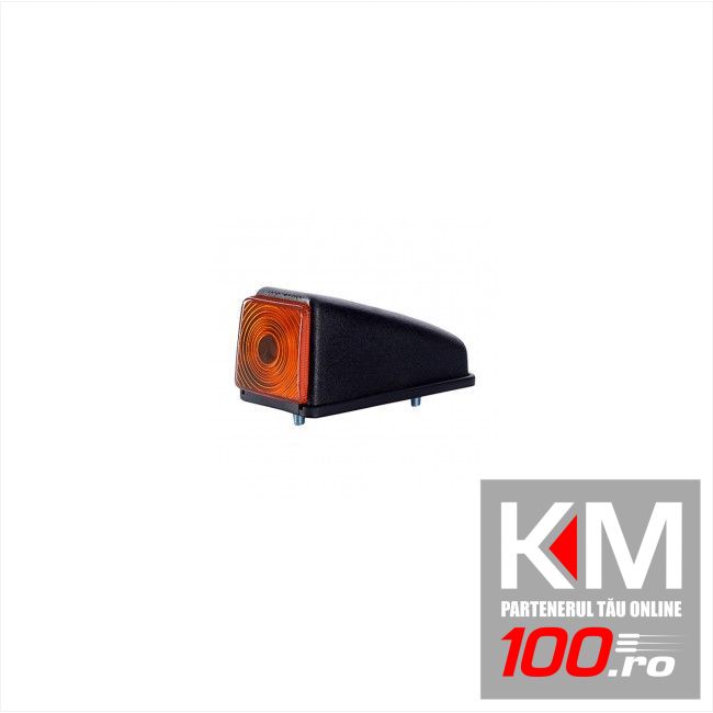 Lampa gabarit auto 12/24V cu LED, culoare Galbena , 52x47x102mm, fixare cu suruburi