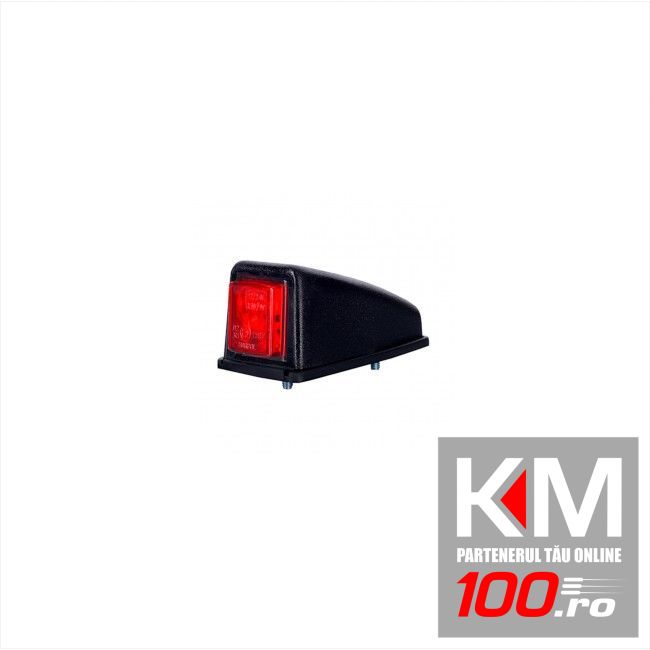 Lampa gabarit auto 12/24V cu LED, culoare Rosie , 52x47x102mm, fixare cu suruburi