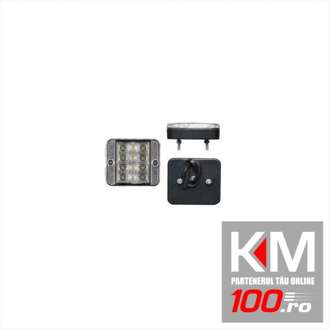 Lampa auto pentru mers inapoi alba 12V cu LEDURI partea Dreapta/ Stanga 12V leduri 87x74x26mm , 1 buc.