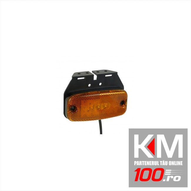 Lampa gabarit auto Carpoint 9-32V orange cu 3 leduri , suport si cablu , 110x50mm , 1 buc.