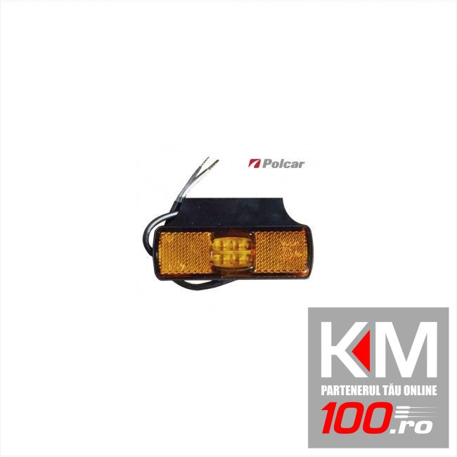 Lampa gabarit auto 12/24V dreptunghiulara orange cu leduri, 97x30x12mm , 1 buc.