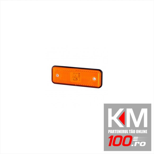 Lampa gabarit auto12/24V dreptunghiulara Portocaliu cu Leduri, 98x31x18mm, 1 buc.