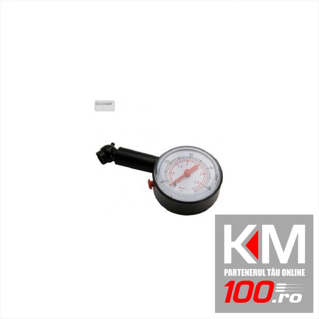 Manometru presiune aer Carpoint plastic 3.5 bari cu ceas de 50mm