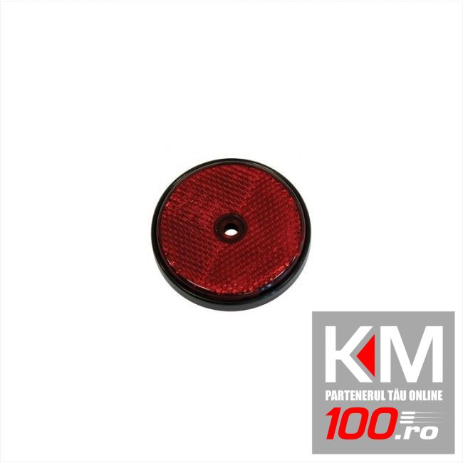 Catadioptru reflectorizant rotund rosu Carpoint 70mm , 1 buc.
