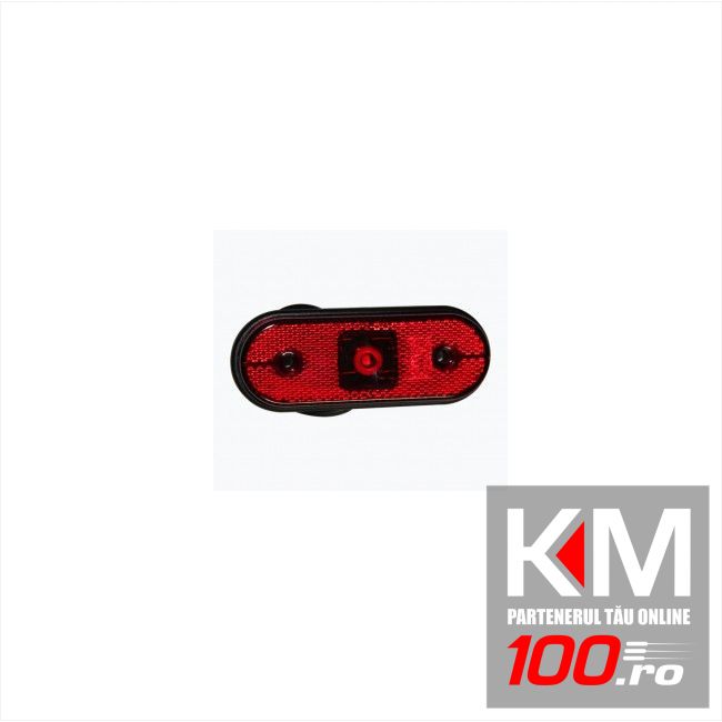 Lampa gabarit auto Carpoint 12V dreptunghiulara rosie cu leduri , 120x45 mm , 1 buc.