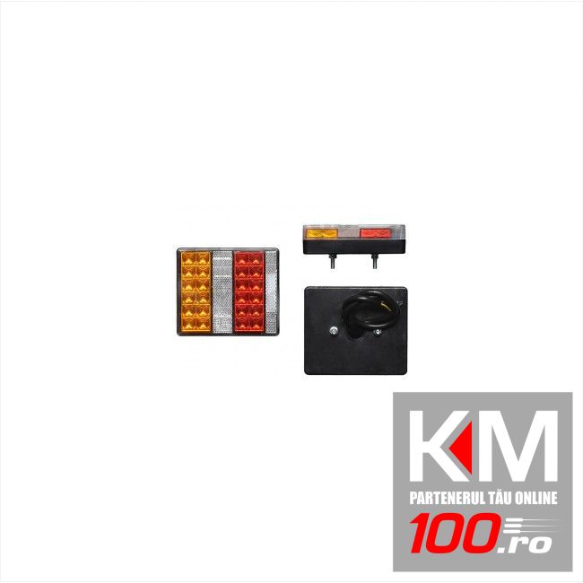 Lampa auto pentru remorca cu leduri stg./dr. 12V , 108x98x32mm cu lampa numar , 1 buc.