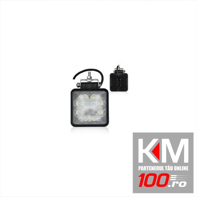 Proiector auto Automax 12V cu 8 leduri 24W , 156x103x42mm , 1buc, lampa de lucru LED, omologare E8