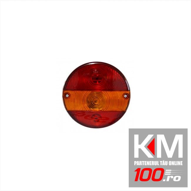 Lampa auto pentru remorca rotunda stanga/dreapta cu lampa numar 12/24V , 140mm , 1 buc.