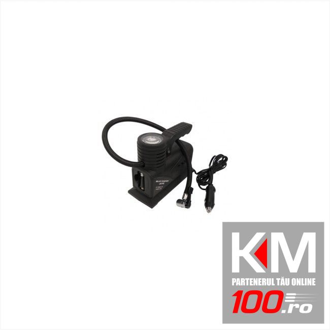 Compresor auto Carpoint 12V 10A 150PSI cu manometru si cablu de 2m