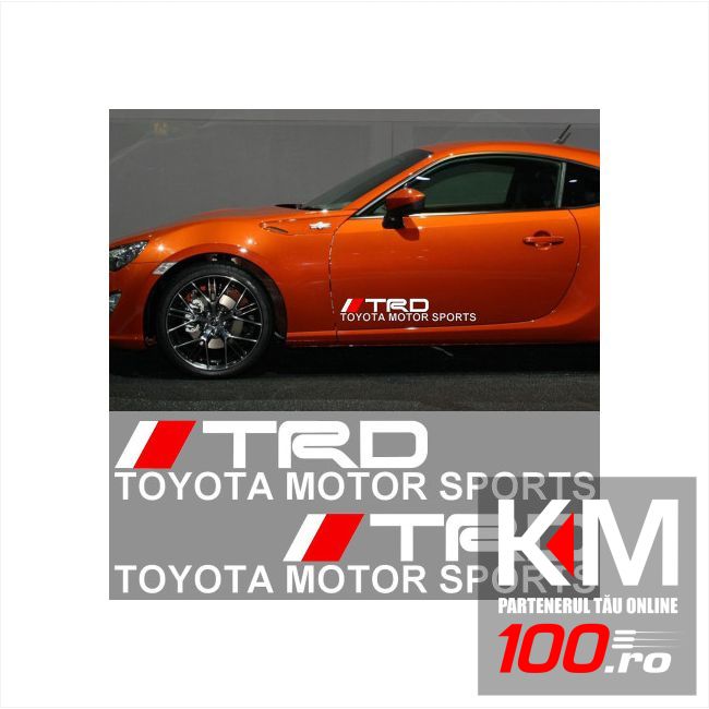 Sticker auto laterale TOYOTA (set 2 buc.)