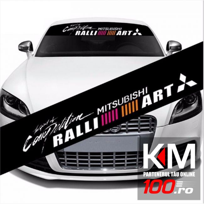 Sticker parasolar auto RALLI ART (126 x 16cm)