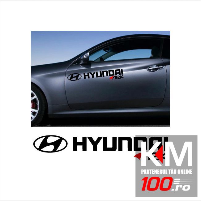 Sticker auto laterale HYUNDAI (set 2 buc.)