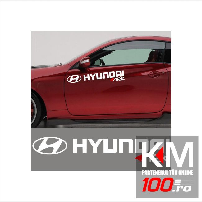 Sticker auto laterale HYUNDAI (set 2 buc.)