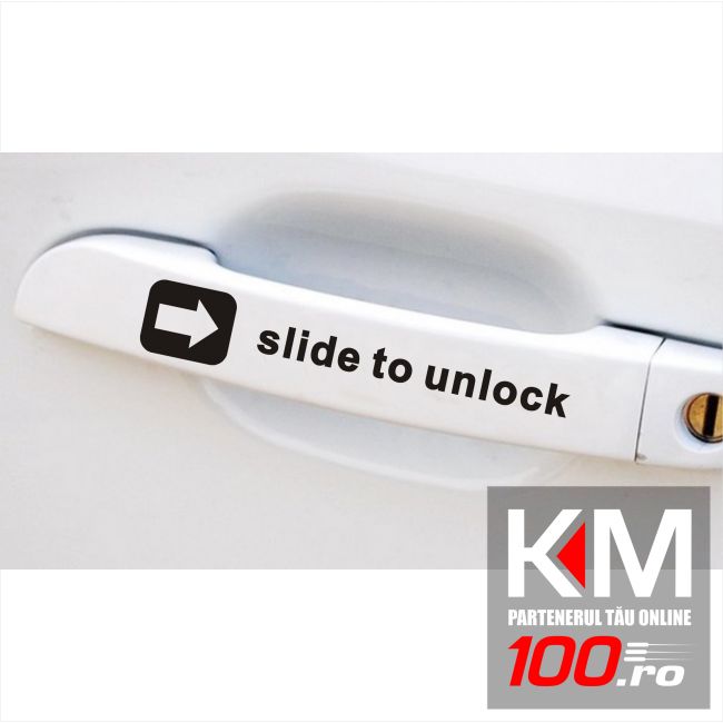 Sticker manere usa - SLIDE TO UNLOCK (set 4 buc.)