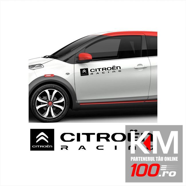 Sticker auto laterale CITROEN RACING (set 2 buc.)