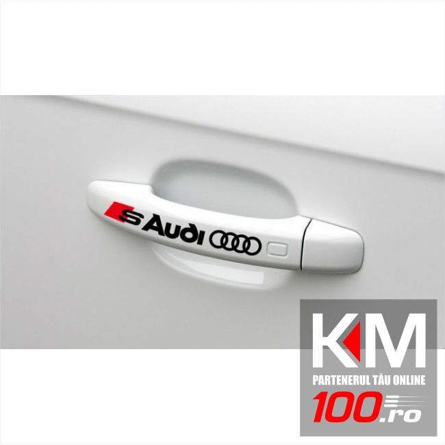 Sticker manere usa - AUDI S (set 4 buc.)