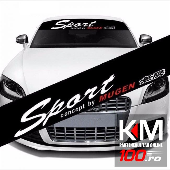 Sticker parasolar auto SPORT MUGEN (126 x 16cm)