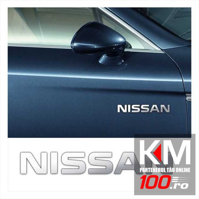 Stickere laterale CHROME - NISSAN (set 2 buc.)