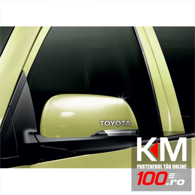 Stickere oglinda CHROME - TOYOTA (set 2 buc.)