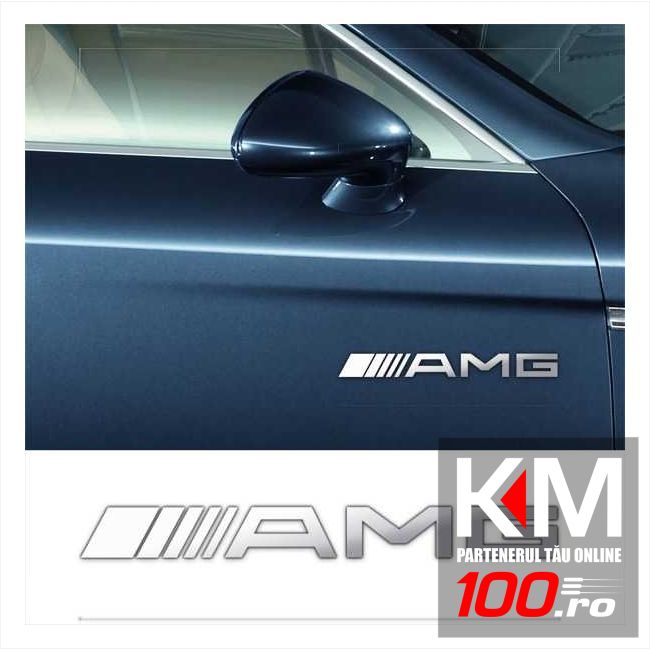 Stickere laterale CHROME - AMG (set 2 buc.)