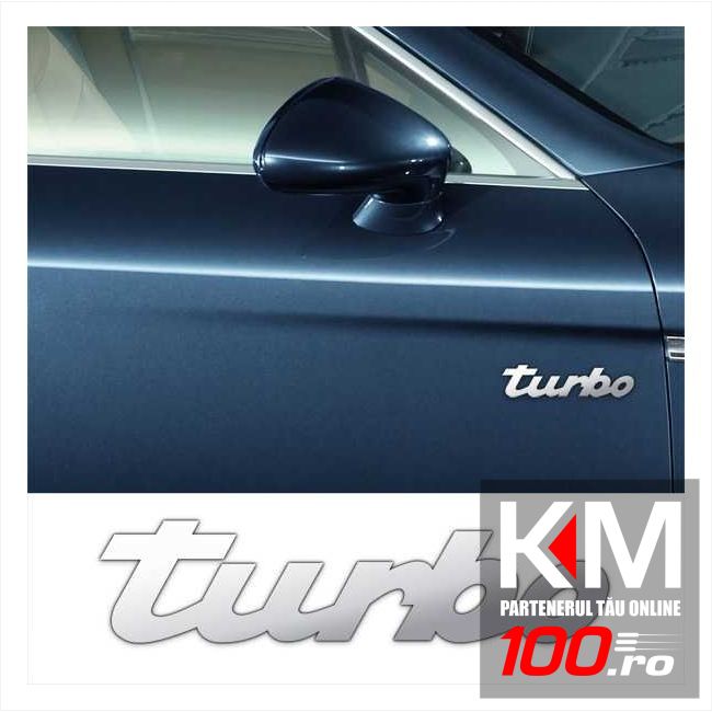 Stickere laterale CHROME - TURBO (set 2 buc.)