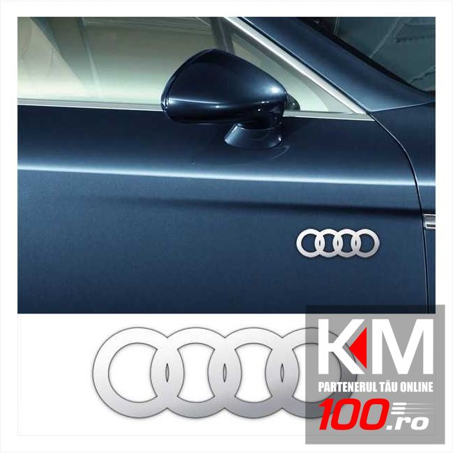 Stickere laterale CHROME - AUDI (set 2 buc.)