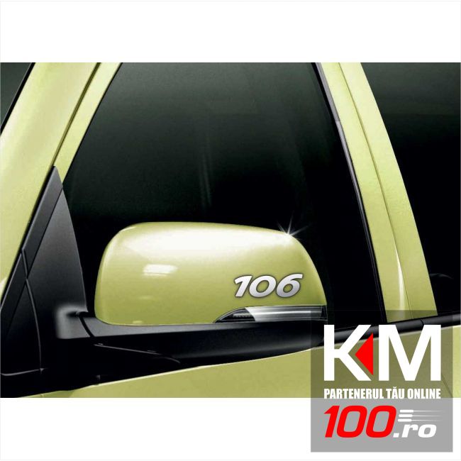 Stickere oglinda CHROME - 106 (set 2 buc.)