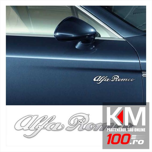 Stickere laterale CHROME - ALFA ROMEO (set 2 buc.)