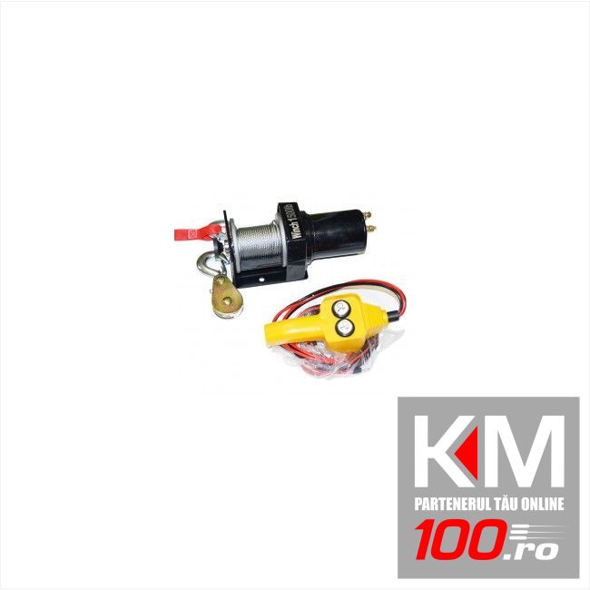 Troliu auto electric 12V 675kg sufa 7.6m x 4mm