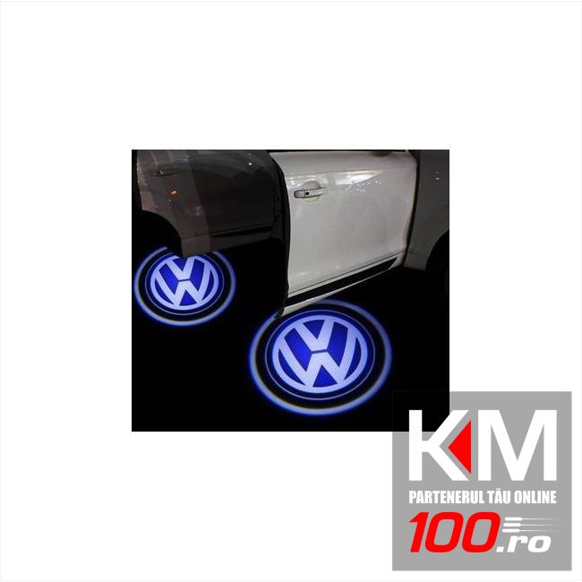 Proiectoare in portiera cu Logo VW Passat, Golf 5, Golf 6, Touareg, Sharan