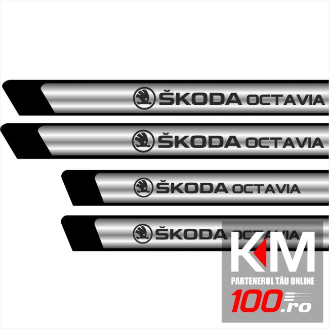 Set protectii praguri CROM - Skoda Octavia