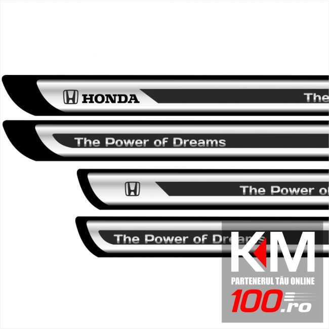 Set protectii praguri CROM - Honda