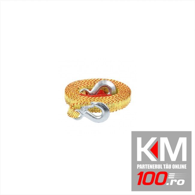 Chinga remorcare sufa ancorare si/sau ridicare chinga tractare 1.4 tone prindere cu carlige culoare orange