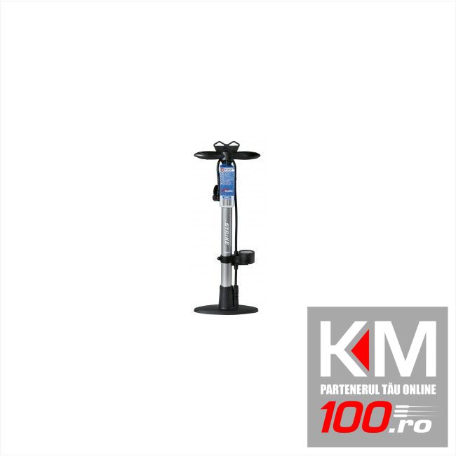 Pompa aer manuala Sumex Bike Style cu manometru 10Bar si furtun de 50 cm.