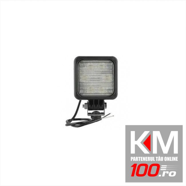 Lampa lucru Universal, 12/24V 100x100x76mm, tip bec LED,2500 lm, lentile cu model optic, patrata