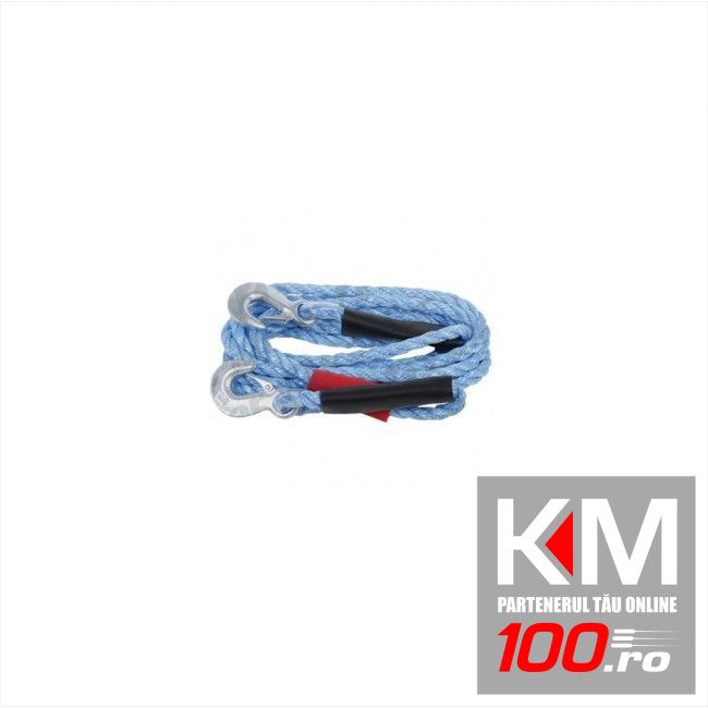 Chinga remorcare sufa ancorare si/sau ridicare chinga tractare 1450-2500kg tone, lungime 5m, prindere cu carlige culoare albastru