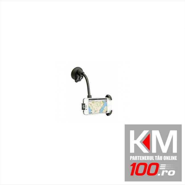 Suport auto pentru telefon 4 H-108/135 L-45/75mm cu brat flexibil 10cm