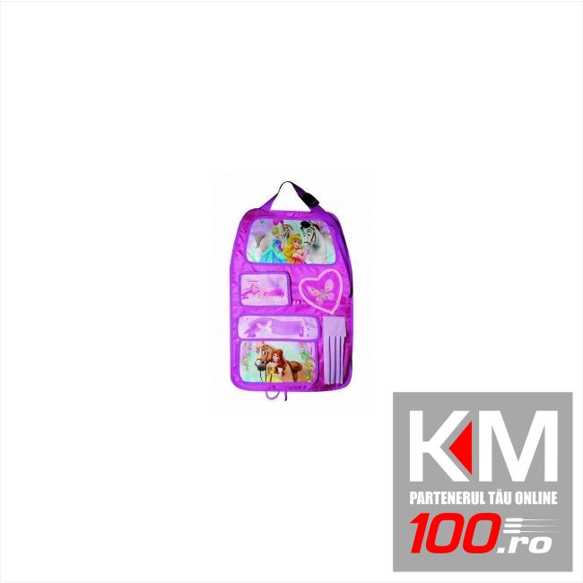 Organizator scaun auto Disney Princess pentru spatarul scaunului din fata, 40 x 60 cm