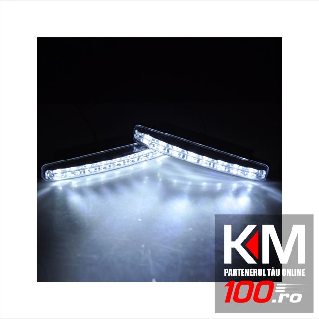 Proiectoare DRL cu 8 LED-uri