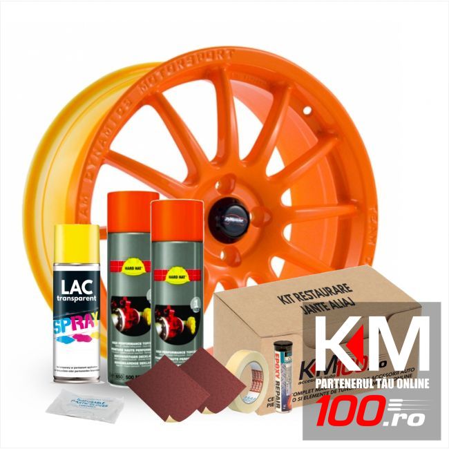 Kit reparatie jante, culoare ORANGE (V1) - Cod RAL: 2004