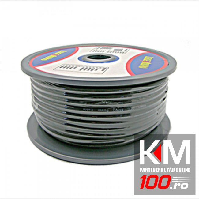 Cablu putere 12GA - NEGRU - alimentare amplificator (diametru 4,5 mm)